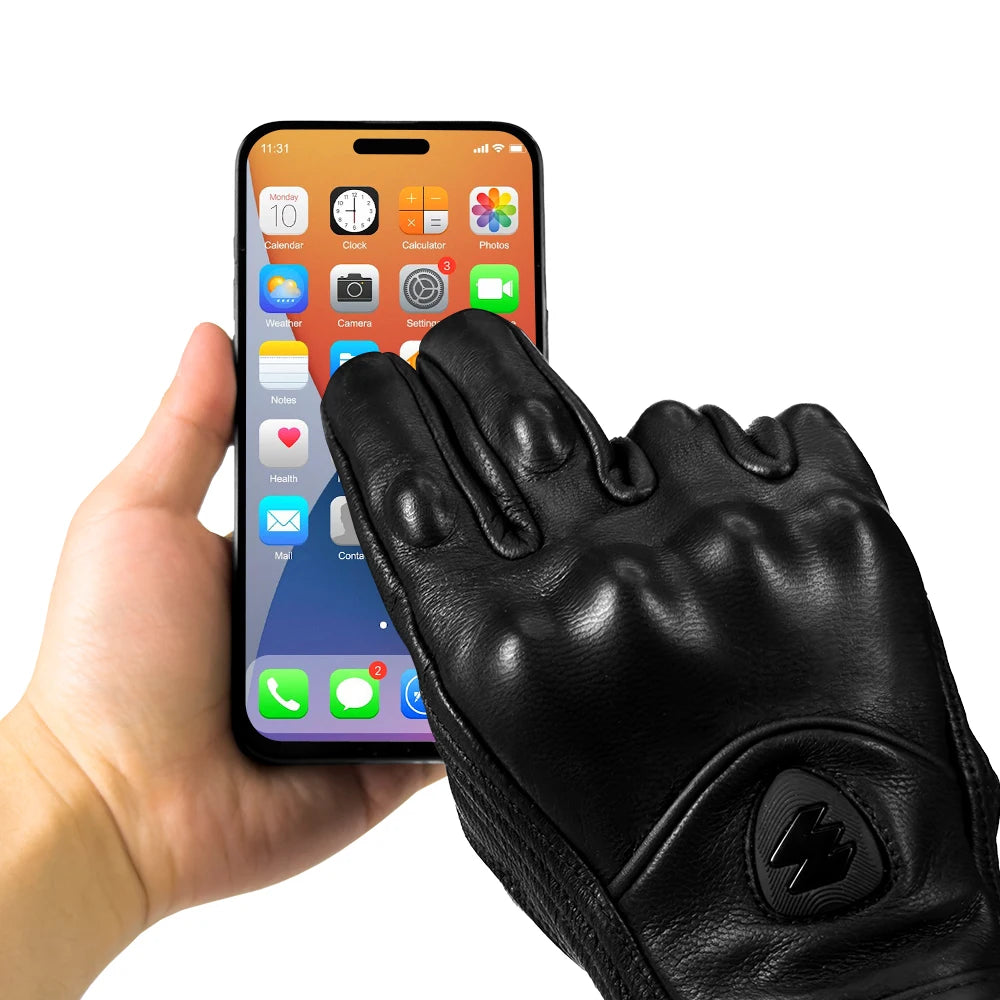 Outdoor Sports Gloves Outdoor Tactical Riding Gloves Motorbike Gloves Anti-Scrash Gloves Leather Motorcycle Gloves